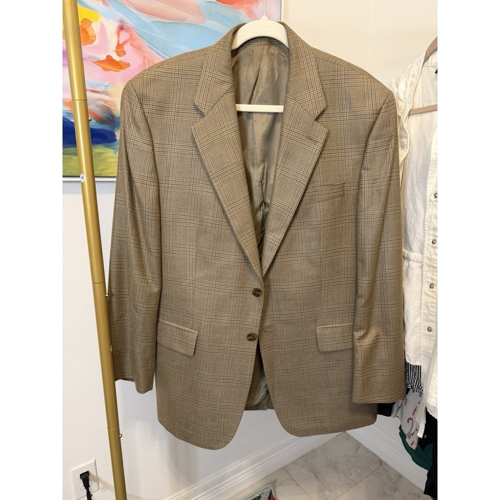 Ralph Lauren Men's Wool Blazer Brown Size 42 Large Sport Coat Jacket